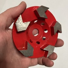 4” Arrow Cup Wheel Diamond Red 30#