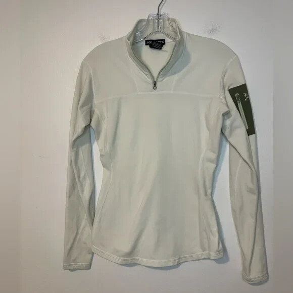 Arc’teryx Women's Medium Polartec Green 1/4 Zip Fleece Pullover Size 8-10