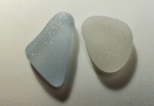Piece of PALE GRAY Beach Combed Sea Glass, Jewelry Grade, from Old CRT screen