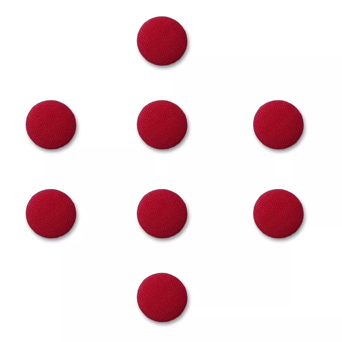 Red fabric buttons deals