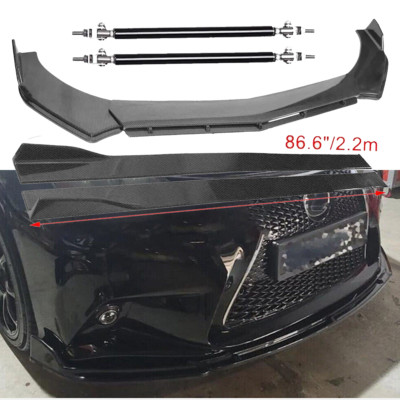 Carbon Fiber Front Bumper Lip Splitters Side Skirt Strut Rod For Lexus UX200 UX