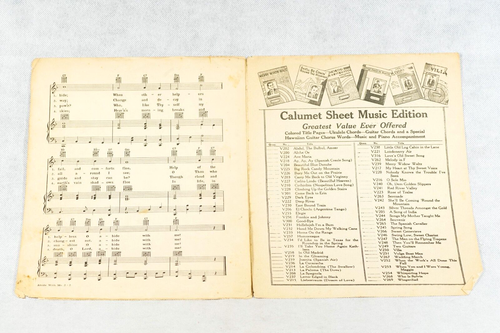 1935 Nick Manoloff Abide With Me Vintage Ukelele Sheet Music Calumet Music Co. - Picture 4 of 5