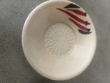 CONTEMPORARY POTTERY USA Garlic Grater Zester Olive Oil Dipping Plate Dish 7”