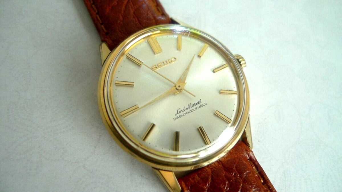 Good Condition....1960's SEIKO LORD MARVEL DAISHOCK 23-J , Model : 5740-0010