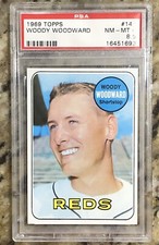 1969 TOPPS #142 WOODY WOODWARD PSA 8.5 NM-MT+