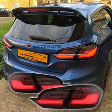 Ford Fiesta Mk8 Smoked Tint LED Rear Tail Lights Dynamic ST line Ecoboost 2017-