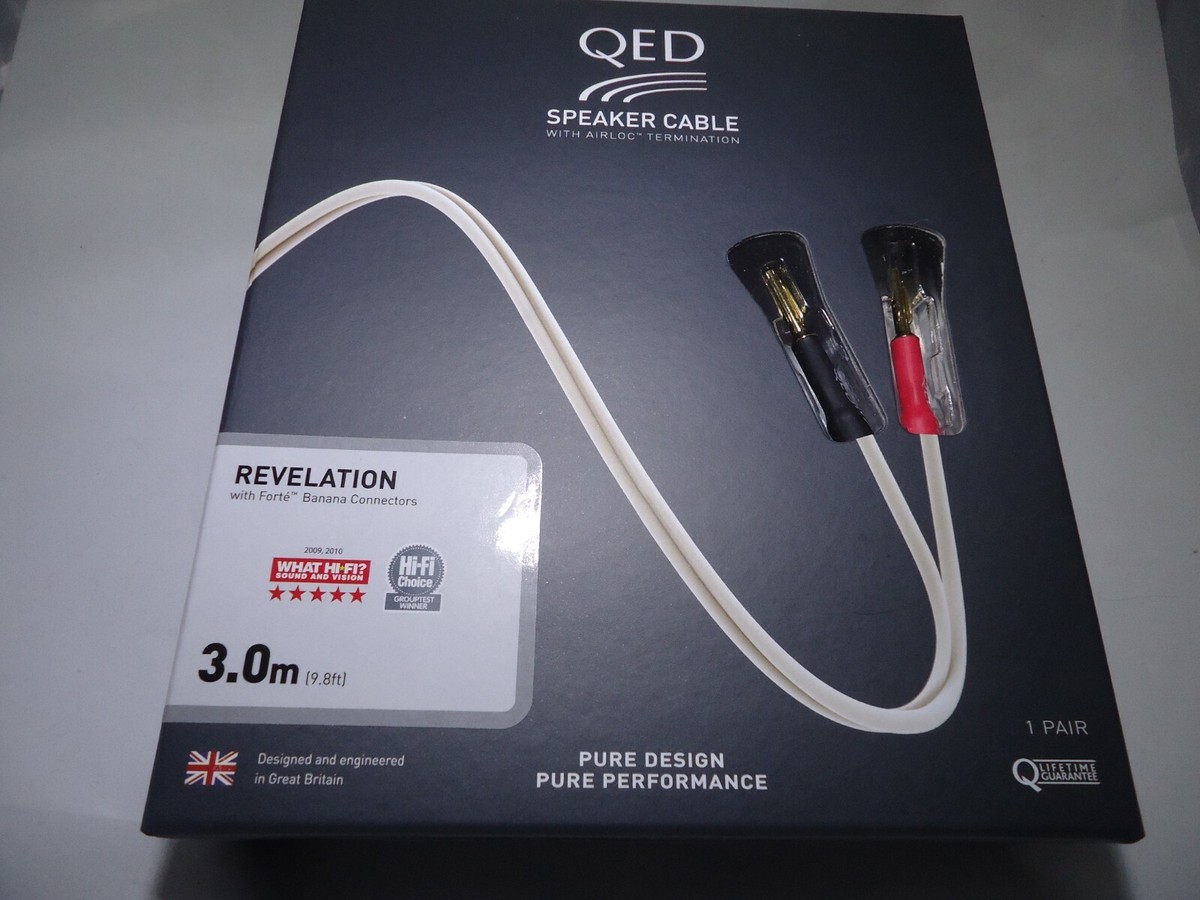 QED Signature Revelation Speaker Cable 3m Pair for sale