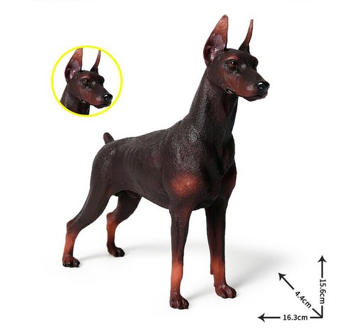 Figuras de acción Doberman a escala 1/6 perro 12" juguetes hobbie ejército soldado modelo - Imagen 8 de 10