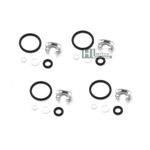 4Pcs Fuel Injectors Seals Repair Oring Kit for 1.4TFSI VW Golf Audi A3