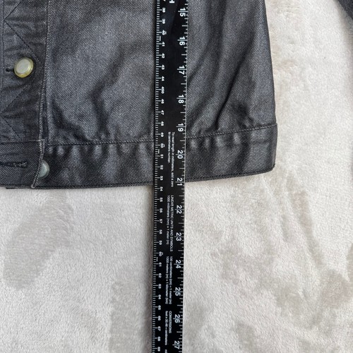 2 Pc Vintage Mecca USA Coated Jacket And Pants Womens M 32x29 Dark Gray Y2K - Picture 8 of 17