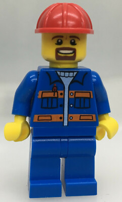 LEGO  -Minifigur Town City Construction Helm rot Worker aus Set 10683 - con009