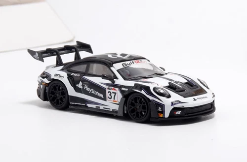 Aurora 1:64 Black 992 GT3 RS #37 Racing Sports Model Diecast Metal Car - Picture 2 of 11