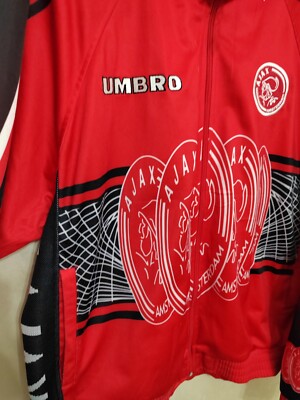 AJAX AMSTERDAM 1997-1998 TRACK SUIT JACKET FOOTBALL UMBRO AJAX AMSTERDAM 1997-1998 TRACK SUIT JACKET FOOTBALL UMBRO