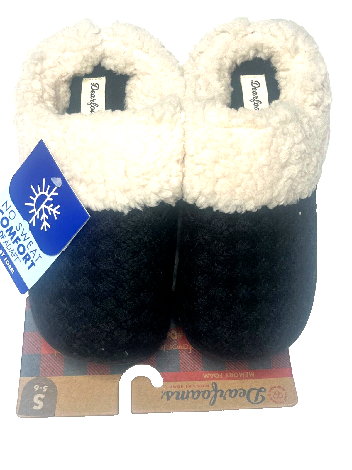 APL Dearfoams Ciabatta donna Dani con zoccoli in maglia testurizzata nera piccola 5 6 US