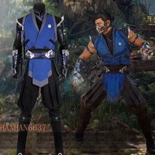 Mortal Kombat 1 Sub Zero Cosplay Costume Outfits Halloween Carnival Full Set New