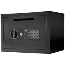 Barska Compact Keypad Depository Safe w/ Drop Slot & Back up Keys, AX11934