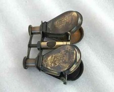 Binocular Folding Spyglass Brass Antique Vintage Nautical Telescope Working