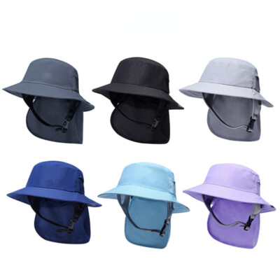 Damen Herren Eimer Hut Bush Sonne Sommer UV Halsschutz Breite Krempe Upf 50 +