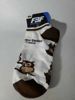 Alaska Raptor Center Print Socks Size Medium 5-10 Comfy NO SHOW 