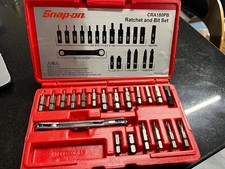 Snap On 20PC SCRWDRVR BIT & RATCHET ST CRA180...