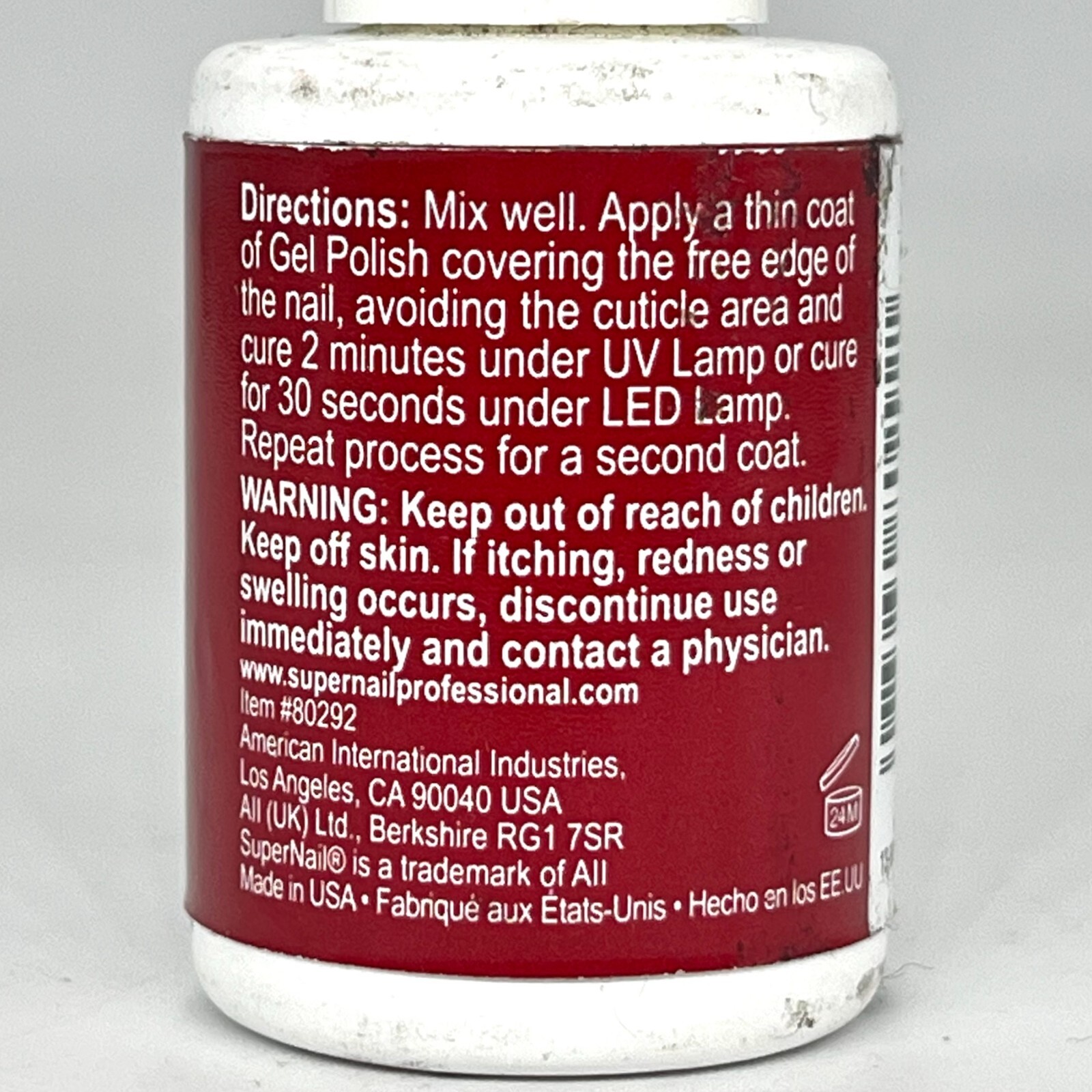 Brand New ProGel SuperNail UV/LED Gel Polish - Ladybug 0.5 fl oz