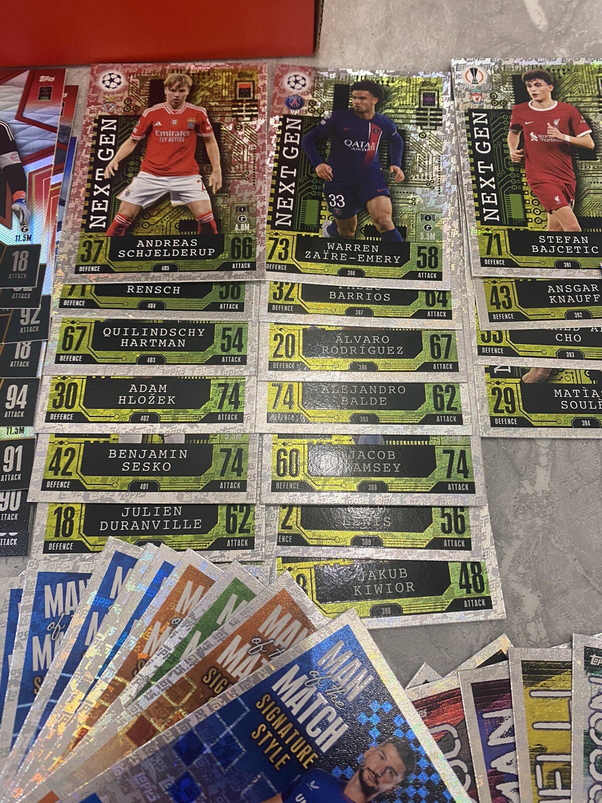 Topps Match Attax 2023/24 2400 Cards bulk Bundle Job Lot Trading