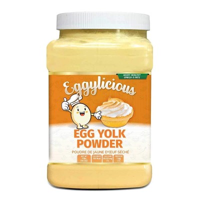 Eggylicious Egg Yolk Powder, Dried Natural Protein 16 Ounce (Pack of 1) 