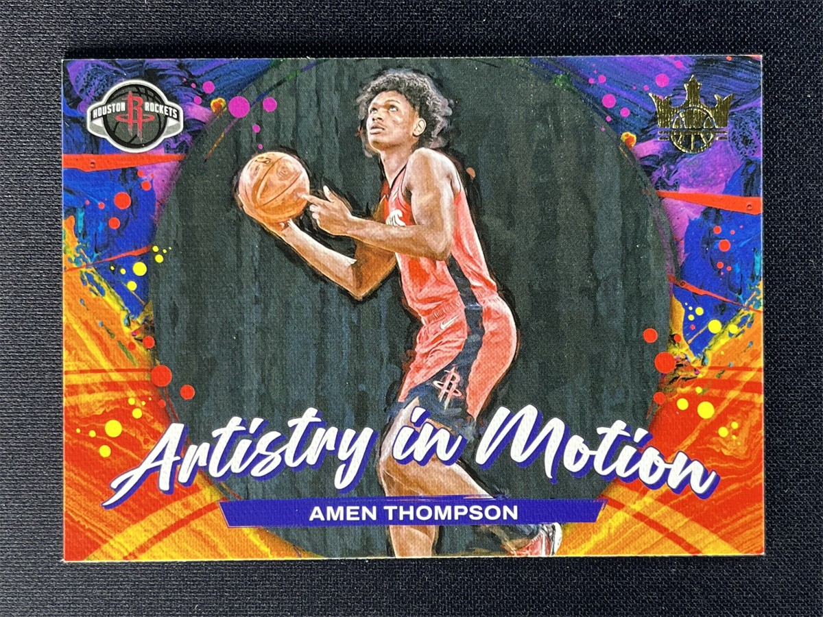 2023-24 Panini Court Kings Amen Thompson #25 Artistry In Motion RC Rookie &11252
