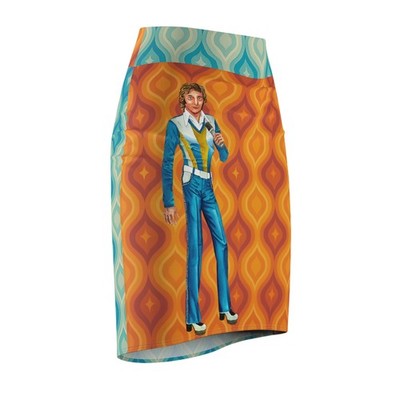 Barry Manilow  Can t Smile Without You  Retro 70s Pencil Skirt