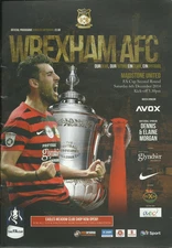 WREXHAM v MAIDSTONE UTD FA CUP second round PROGRAMME 14/15 SEASON red dragons