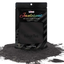 Midnight Black Mica Pearl Powder 3.5oz Cosmetic Grade Resin Soap Slime Makeup