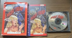 Night Trap (Sega CD) Red Box Variant CIB w/ Manual 2 Discs Near Mint  Reg Card