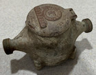 Vintage Rockwell Manufacturing Solid Brass Water Meter, great patina, steampunk — photo 1