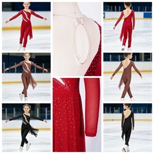 Girls Unitard Competitions Jumpsuit Sparkling Full Body Ballet Bodysuit Sports