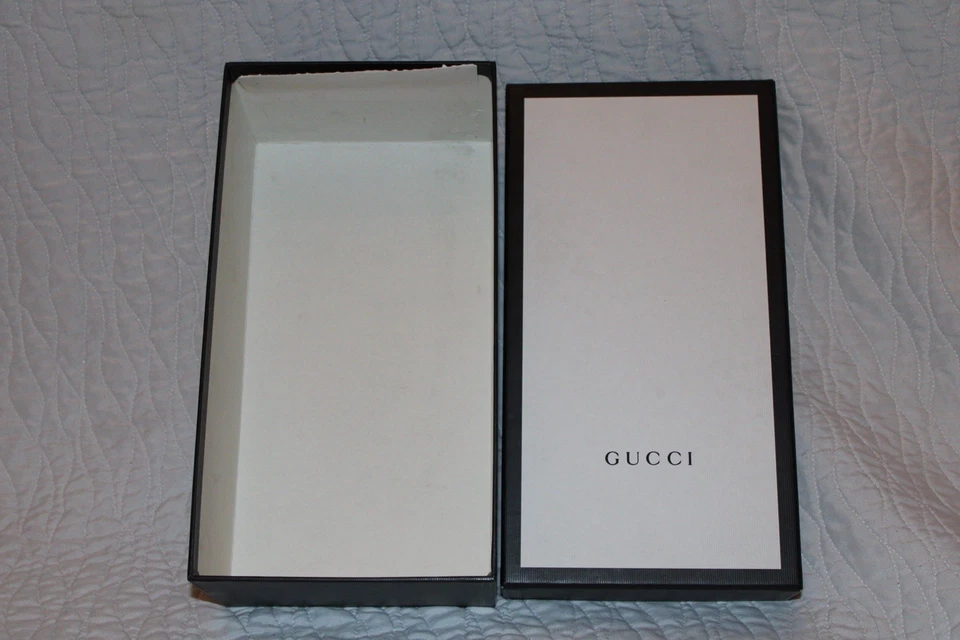 Gucci белый/черный ботинок подлинный коробка пустая подарочная коробка 12 «x 6» x 4» - Изображение 2 из 4
