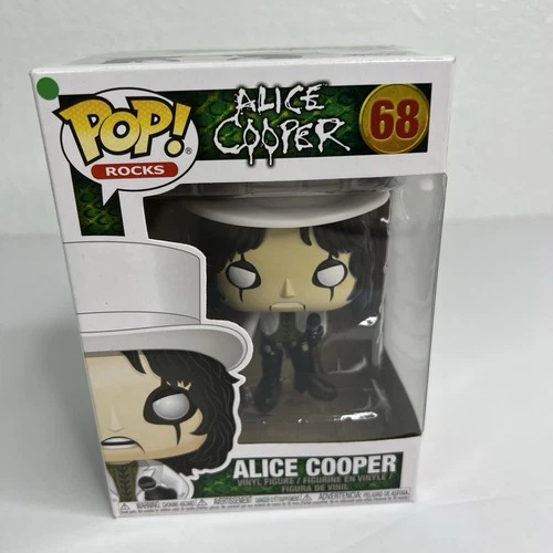 Funko Pop! Rocks #68 Alice Cooper Vinyl Figure Vaulted Retired With Protector