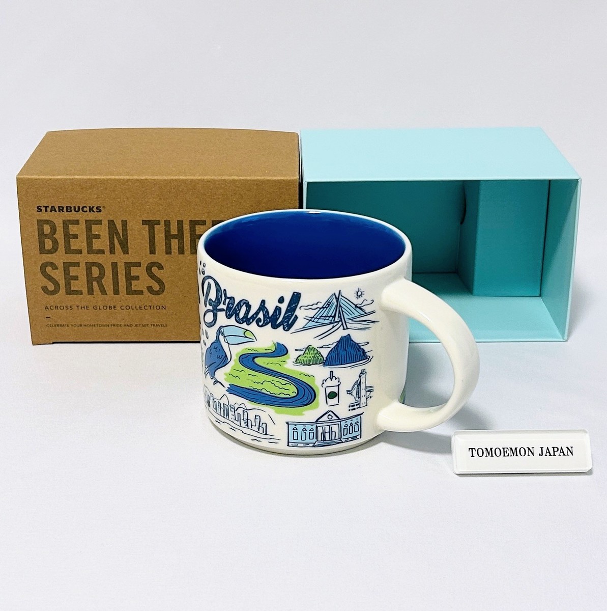Starbucks coffee Cup Mug Brazil Brasil 14oz Been There Series NEW