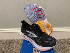 Women's Size 8.5 Brooks Glycerin 22 Running Shoes New In Box Black/BlueHern/Orng