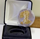 2021 US Silver Eagle $1 Two Tone Gold in Box