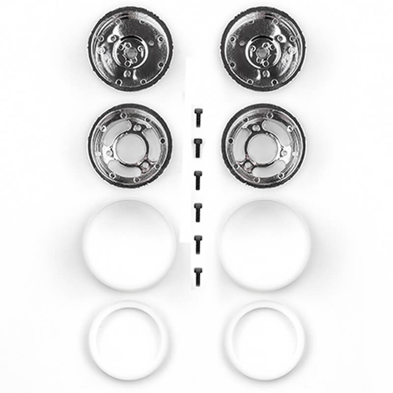 Team Associated Jay Halsey RC10 Rear Wheels, Chrome
