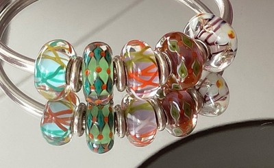 Authentic Trollbeads set of 5 beads