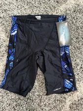 Reliance Men's XtraSleek Eco blue torrent Jammer Swimwear Size 32