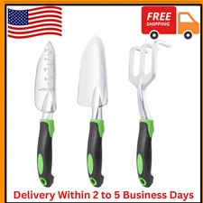 3 Pack Garden Tools Set w/ Ergonomic Handle Gardening Tool Kit for Garden Lovers