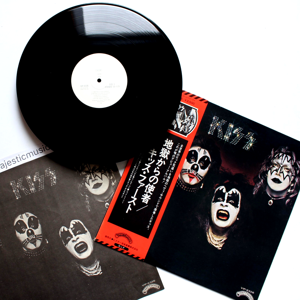promo 見本盤 KISS レコード ORIGINAL WHITE LABEL PROMO KISS FIRST ALBUM VINYL LP NM KISSIN