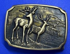 Stag Deer Buck Hunter Hunting Vintage 1979 BTS Buckle To Fit Your 1.25" Belt