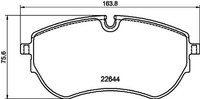 Bremsbelagsatz Scheibenbremse Vorne Textar 2264403 FÜR VW BremsbelÄGe Belagsatz