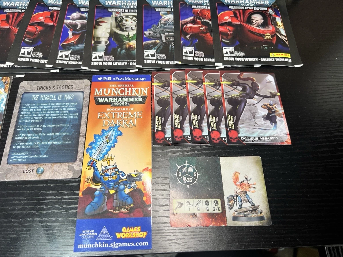 Warhammer 40,000 - Panini Sticker Collection 20 Sealed Packs & Promo Cards