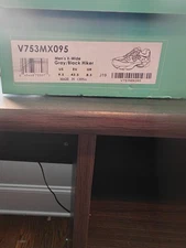 Apex Men's Diabetic Shoes Gray / Black Hiker Leather 9.5 Extra Wide