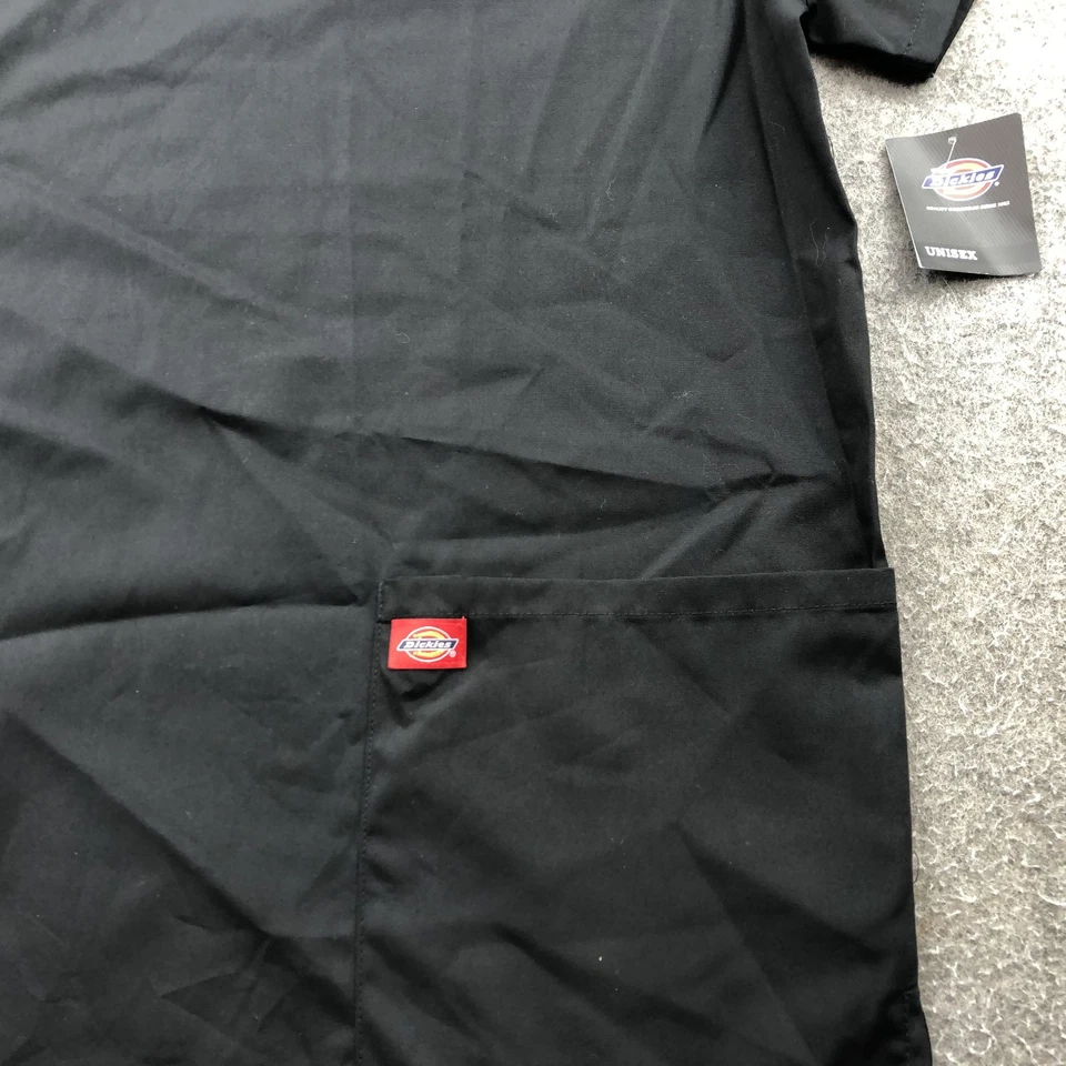 Camisa Médica Dickies Para Hombres Grande Negra Unisex DKP520C Cuello en V Ropa de Trabajo Top Foto 3 de 4