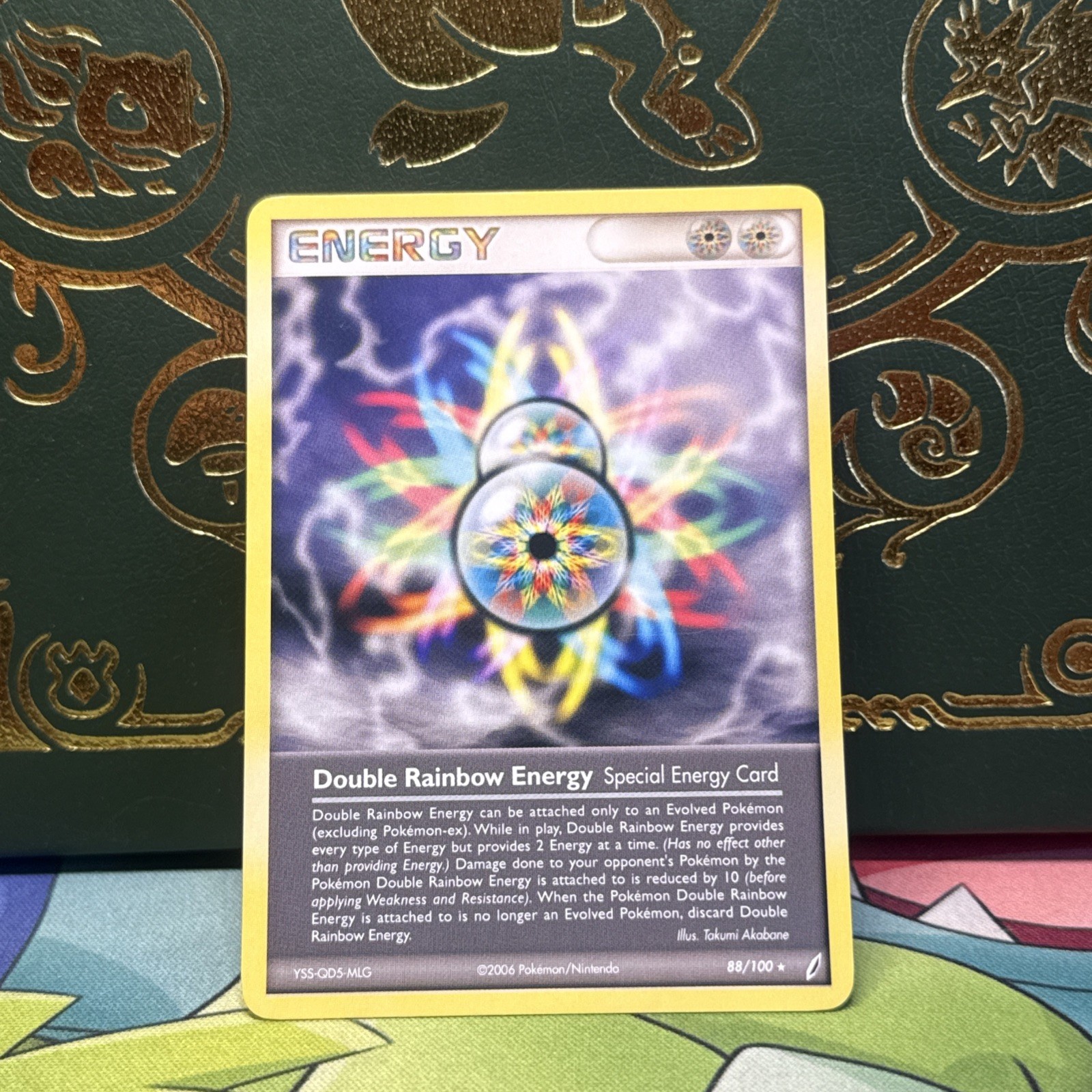 Pokemon TCG Double Rainbow Energy 88/100 Pokemon Crystal Guardians NM
